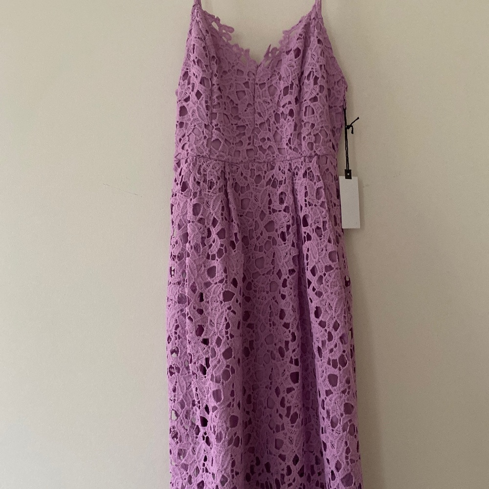 ASTR the label lace Aline midi dress